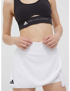Sportska suknja adidas Performance Club boja: bijela, mini, ravna