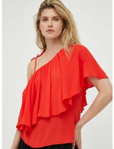 Bluza Bruuns Bazaar za žene, boja: crvena, s uzorkom