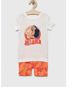 Dječja pamučna pidžama GAP x Disney boja: bijela, s uzorkom
