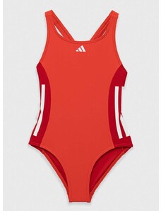 Dječji jednodijelni kupaći kostim adidas Performance boja: crvena