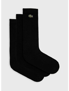 Čarape Lacoste za muškarce, boja: crna, RA4182-8VM