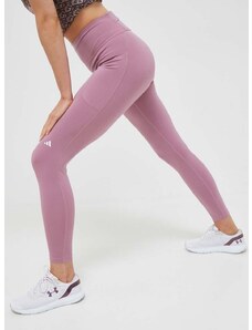 Tajice za trčanje adidas Performance DailyRun boja: ružičasta, glatki materijal