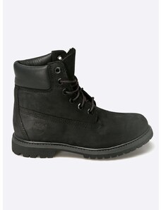 Gležnjače Timberland Premium Boot 6" za žene, boja: crna, ravni potplat, 8658A-BLACK