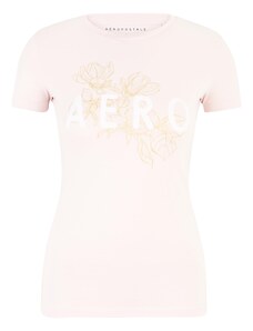 AÉROPOSTALE Majica 'MAY' žuta / pastelno roza / bijela