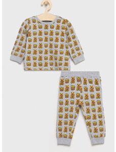 Dječja pidžama Guess boja: siva, s tiskom