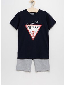 Dječja pidžama Guess boja: tamno plava, s tiskom