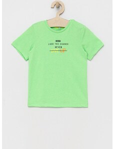 Dječja majica kratkih rukava Birba&Trybeyond boja: zelena, s tiskom
