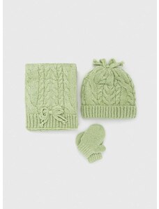 Dječje kapa, šal i rukavice Mayoral boja: zelena