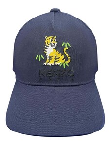 Pamučna kapa sa šiltom za bebe Kenzo Kids boja: tamno plava, s aplikacijom