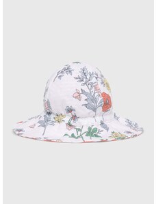 Dječji pamučni šešir GAP boja: bijela, pamučni