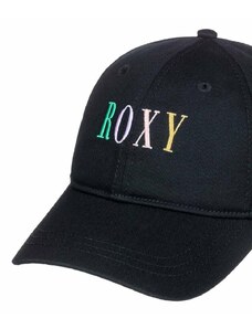 Pamučna kapa sa šiltom za bebe Roxy boja: crna, s aplikacijom