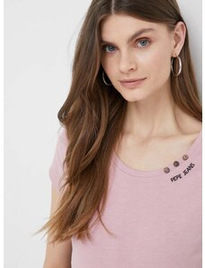 Majica kratkih rukava Pepe Jeans Ragy za žene, boja: ružičasta