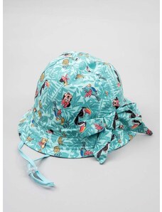Pamučni dvostrani šešir za djecu zippy boja: zelena, pamučni