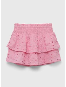 Dječje pamučna haljina Abercrombie & Fitch boja: ružičasta, mini, širi se prema dolje