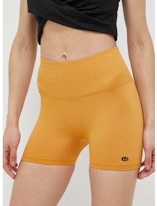 Kratke hlače za trening Rip Curl boja: žuta, glatki materijal, visoki struk