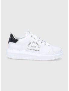 Kožne cipele Karl Lagerfeld KAPRI MENS boja: bijela