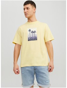 Light Yellow Men's T-Shirt Jack & Jones Splash - Men