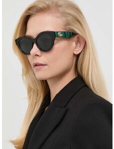 Sunčane naočale Gucci za žene, boja: zelena