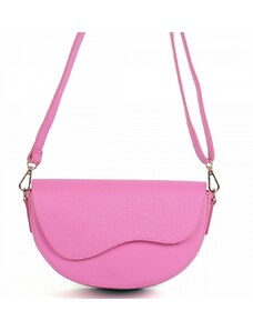 Luksuzna Talijanska torba od prave kože VERA ITALY "Pavy", boja ružičasta, 12x24cm