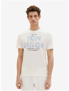 Krema muška majica Tom Tailor - Muškarci