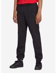 Pamučni donji dio trenirke adidas Originals Premium Essentials Pants boja: crna, glatki materijal, HB7501-black