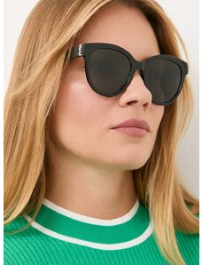 sunčane naočale Saint Laurent za žene, boja: crna