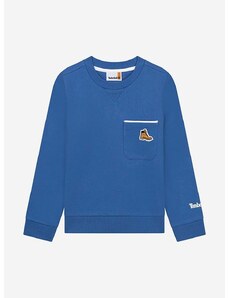 Dječja dukserica Timberland Sweatshirt boja: tamno plava, glatka