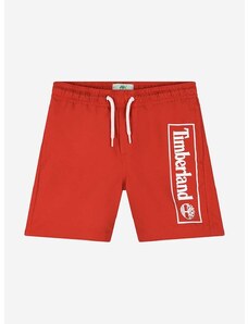 Dječje kratke hlače za kupanje Timberland Swim Shorts boja: crvena, s tiskom