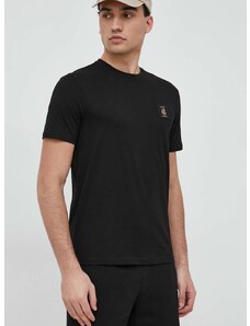 Pamučna majica Armani Exchange boja: crna, s aplikacijom, 8NZTPR ZJH4Z NOS