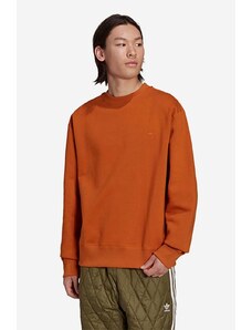 Dukserica adidas Originals Adicolor Trefoil Crewneck Sweatshirt za muškarce, boja: smeđa, glatka, H09176-brown