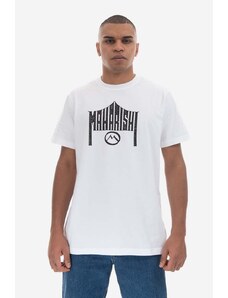 Pamučna majica Maharishi 1995 T-shirt Organic Cotton Jarse boja: bijela, s tiskom, 9928.WHITE-WHITE