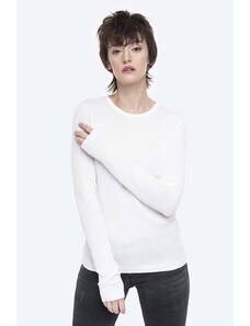 Pamučni pulover Norse Projects boja: bijela, lagani, NW45.0198.0957-0957