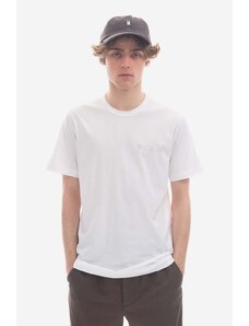 Majica kratkih rukava Norse Projects Joakim Reflective Print za muškarce, boja: bijela, s tiskom, N01.0640.0001-0001