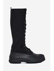 Čizme Rains x Diemme Anatra Alto High Boot za žene, boja: crna, ravni potplat, 2058.BLACK-BLACK