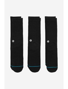 Čarape Stance Icon 3-pack boja: crna, M556D18ICP-WHT