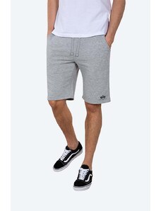 Kratke hlače Alpha Industries Basic za muškarce, boja: siva, 116363.17-grey