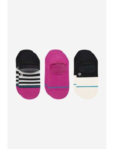Čarape Stance Absolute 3-pack za žene, boja: ružičasta, W145A22ABS-LAV