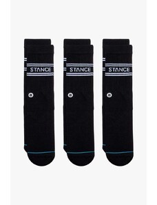 Čarape Stance Basic 3-pack boja: crna, A556D20SRO-WHT