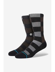 Čarape Stance Triple Check boja: crna, A555C22TRI-BLK
