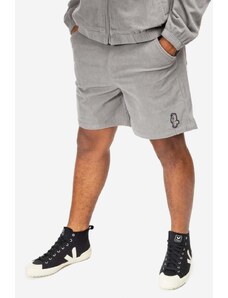 Kratke hlače Billionaire Boys Club Corduroy Shorts za muškarce, boja: siva, B22208-GREY
