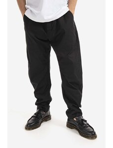 Pamučne hlače Tom Wood Purth Pant Rigato boja: crna, chinos kroj, 22223.979-BLACK