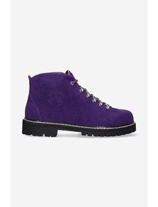 Čizme od brušene kože Diemme Tirol za žene, boja: ljubičasta, DI2107TI03-violet