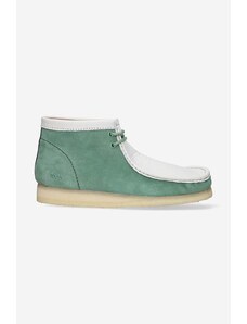 Clarks Originals Cipele od brušene kože Clarks Wallabee Boot za muškarce, boja: zelena, 26165078