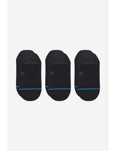 Čarape Stance Icon No Show 3-pack za muškarce, boja: crna, A145A23ICO-WHT