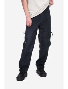 Hlače A-COLD-WALL* Irregular Dye Trousers za muškarce, boja: crna, ravni kroj, ACWMB181-BLACK