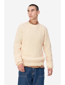 Pulover s dodatkom vune Carhartt WIP Forth Sweater za muškarce, boja: bež, I028263-CALICO