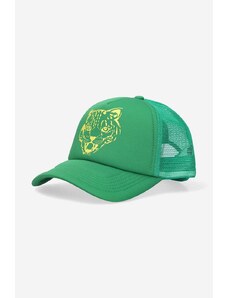 Kapa sa šiltom Billionaire Boys Club Leopard Trucker Cap boja: zelena, s tiskom, B22344-GREEN