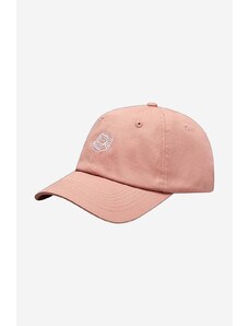 Pamučna kapa sa šiltom Billionaire Boys Club boja: ružičasta, s aplikacijom, B22238-PINK