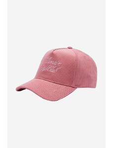 Kapa sa šiltom Billionaire Boys Club Corduroy Cap PINK boja: ružičasta, s aplikacijom, B22241-GREY