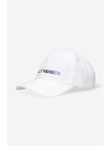 Samtana kapa sa šiltom Helly Hansen Graphic Cap boja: bijela, s aplikacijom, 48146-11
